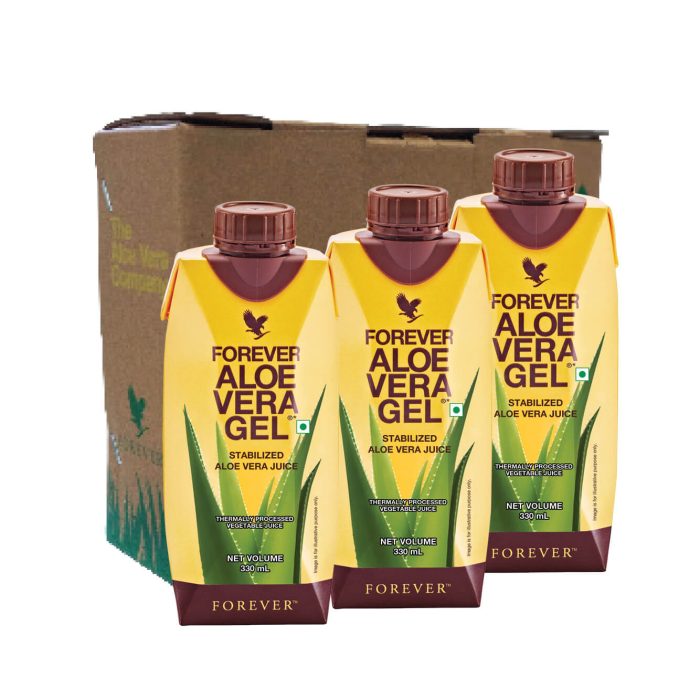 3 PACKS ALOE VERA GEL TRIPAK 3 X 330 ML TETRA Forever Living Products Etwor